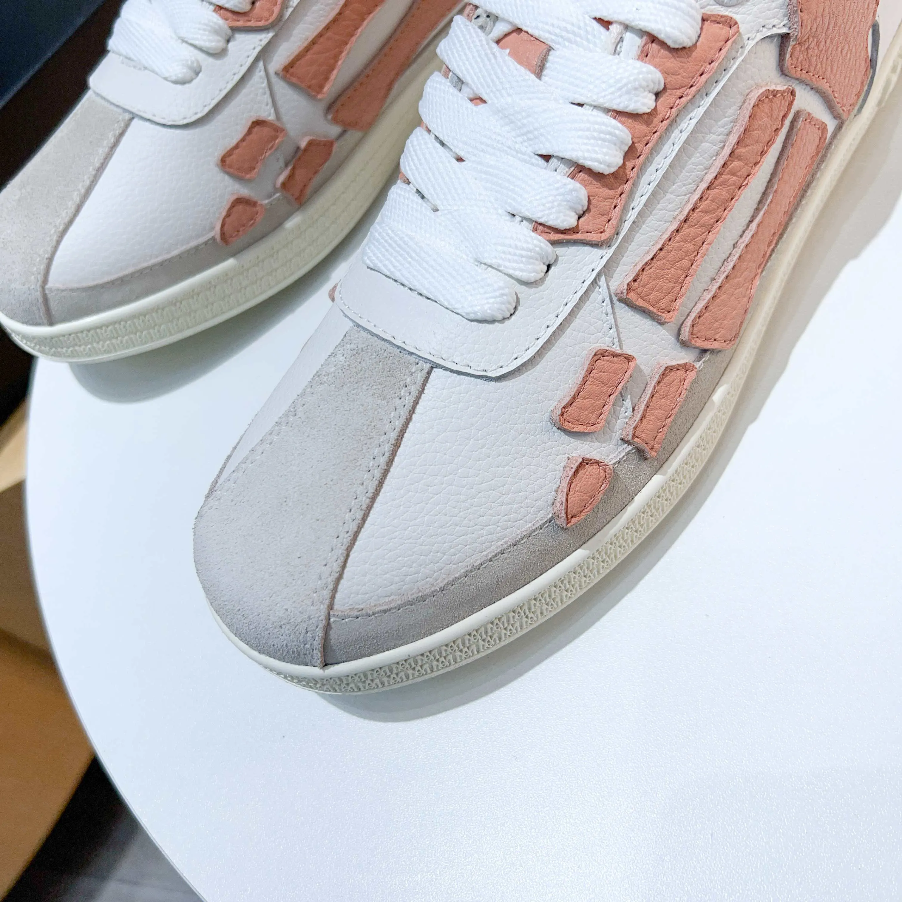 Men's shoes 💰420 [New style] 🌲🌲Balmain - New Amiri trendy shoes, low-top casual sports shoes, the same style as celebrities, made of selected pebbled cowhide and frosted cowhide, original outsole, comfortable on the feet, high-end workmanship, welcome to buy. Size: 39-45 (46 customized)
